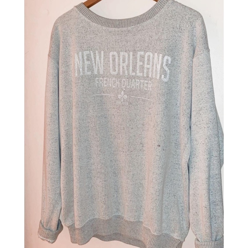 oversized NO sweatshirt